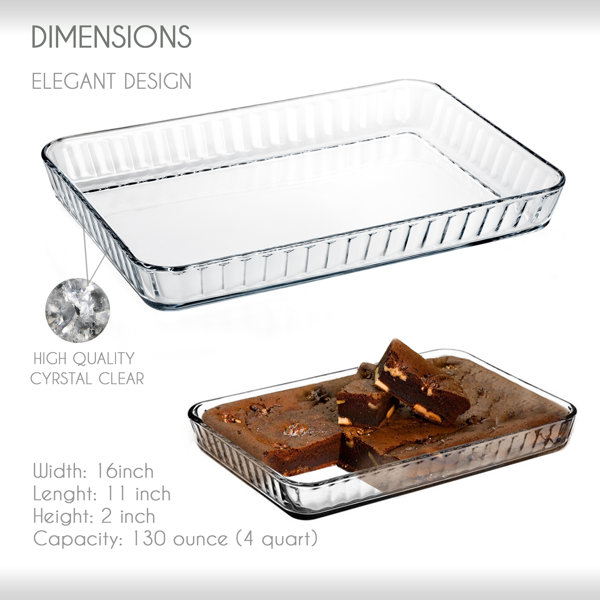 Borosilicate shop glass bakeware